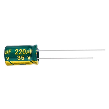 20шт 35V220UF 8*12 MM Visokokvalitetni Aluminijski elektrolitski kondenzator 220 UF 35 U low ESR/импедансом visoke frekvencije 8*12 Mm 20%