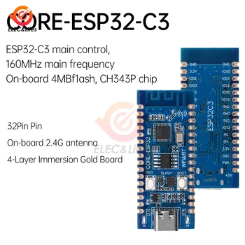 ESP32 Development Board ESP32 C3 CORE Board Ugrađena Antena 2.4 G 32Pin IDF WiFi + Bluetooth CH343P za Arduino Microprython