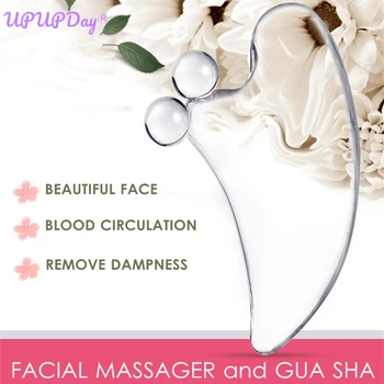 V-oblika Masažu lica za mršavljenje Lift UP Guasha Scrap Board Strugalica za njegu kože lica i ljepote Alati za детоксикационного masaže Meridians